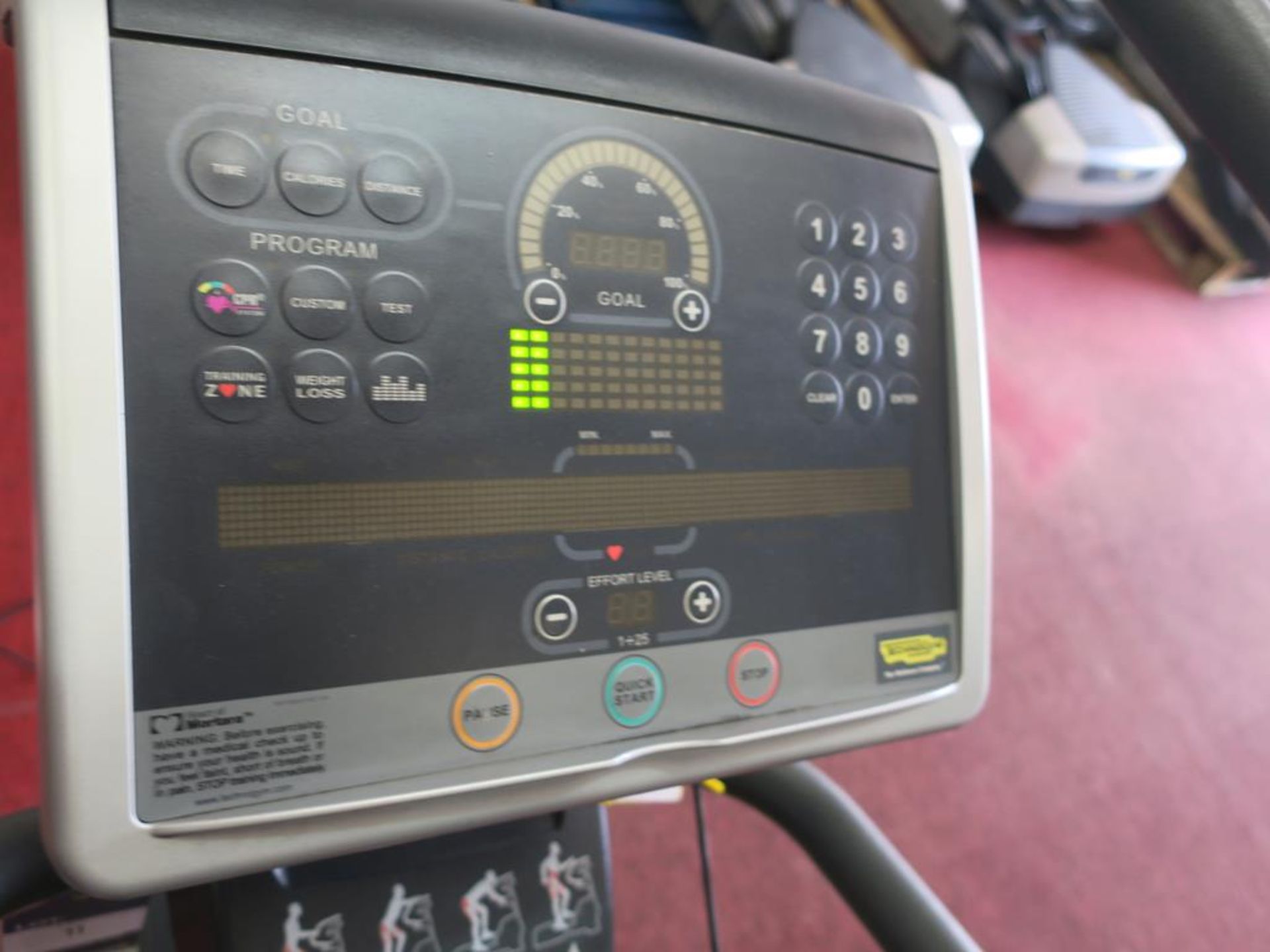 * A Technogym Wave EXC 700i with interactive screen. S/N D4984L07000729. Please note there is a £ - Image 5 of 5