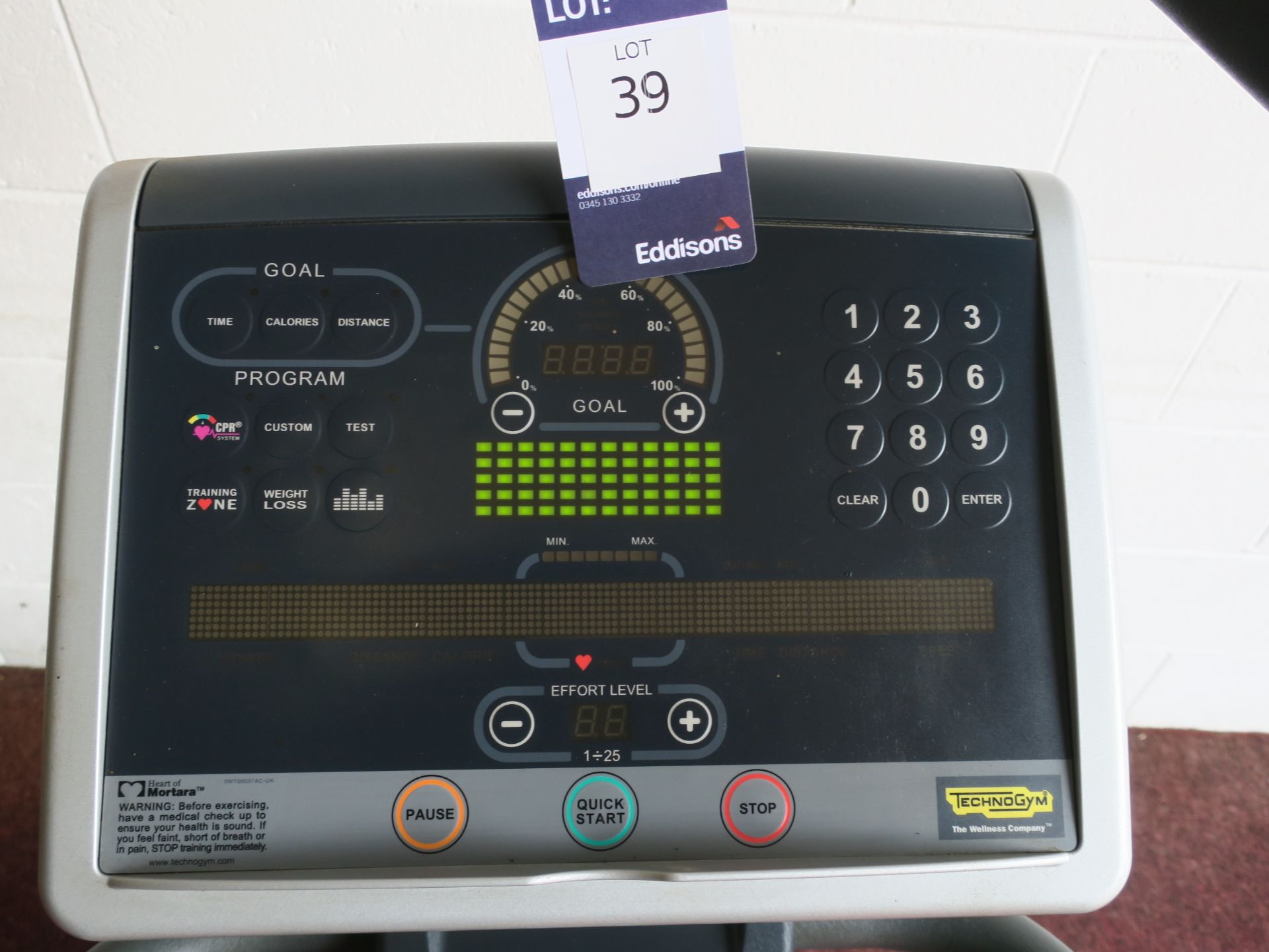 * A TechnoGym Wave EXC 700i SP Stepper Machine with Interactive Screen, Heart Rate Monitor, Cup - Image 3 of 3