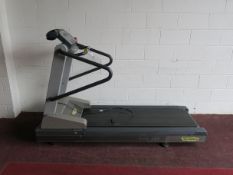 * A Technogym 'Run 600 XT Pro Treadmill with interactive screen and heart rate monitor S/N D3990-
