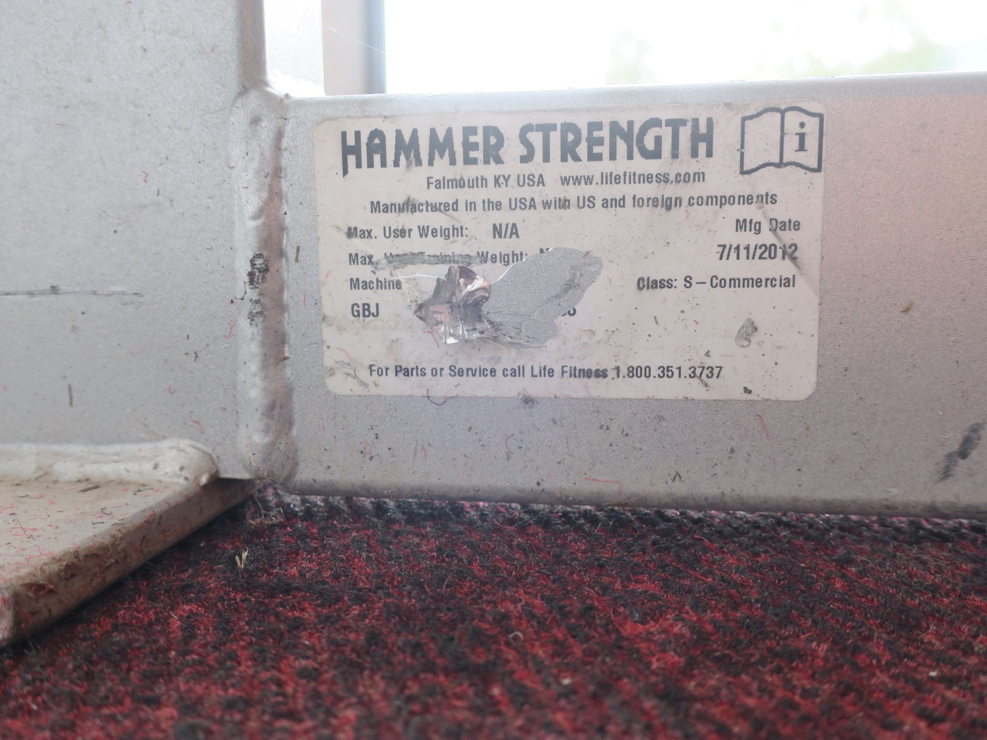 * A Hammerstrength Ground Base Jammer. Please note there is a £5 Plus VAT Lift Out Fee on this lot. - Image 5 of 5