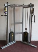 * A Leisurelines Twin adjustable Pulley Machine. Please note there is a £10 Plus VAT Lift Out Fee on