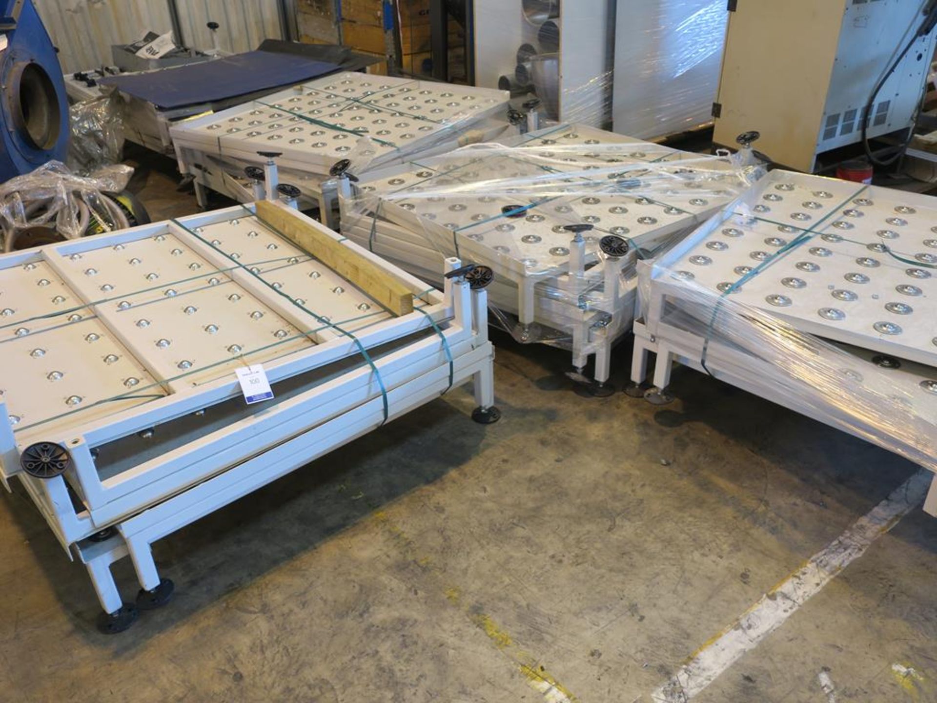 * 24 Section Roller Ball Conveyor 11340 x 1190mm, height 240mm. Please note there is a £20 plus