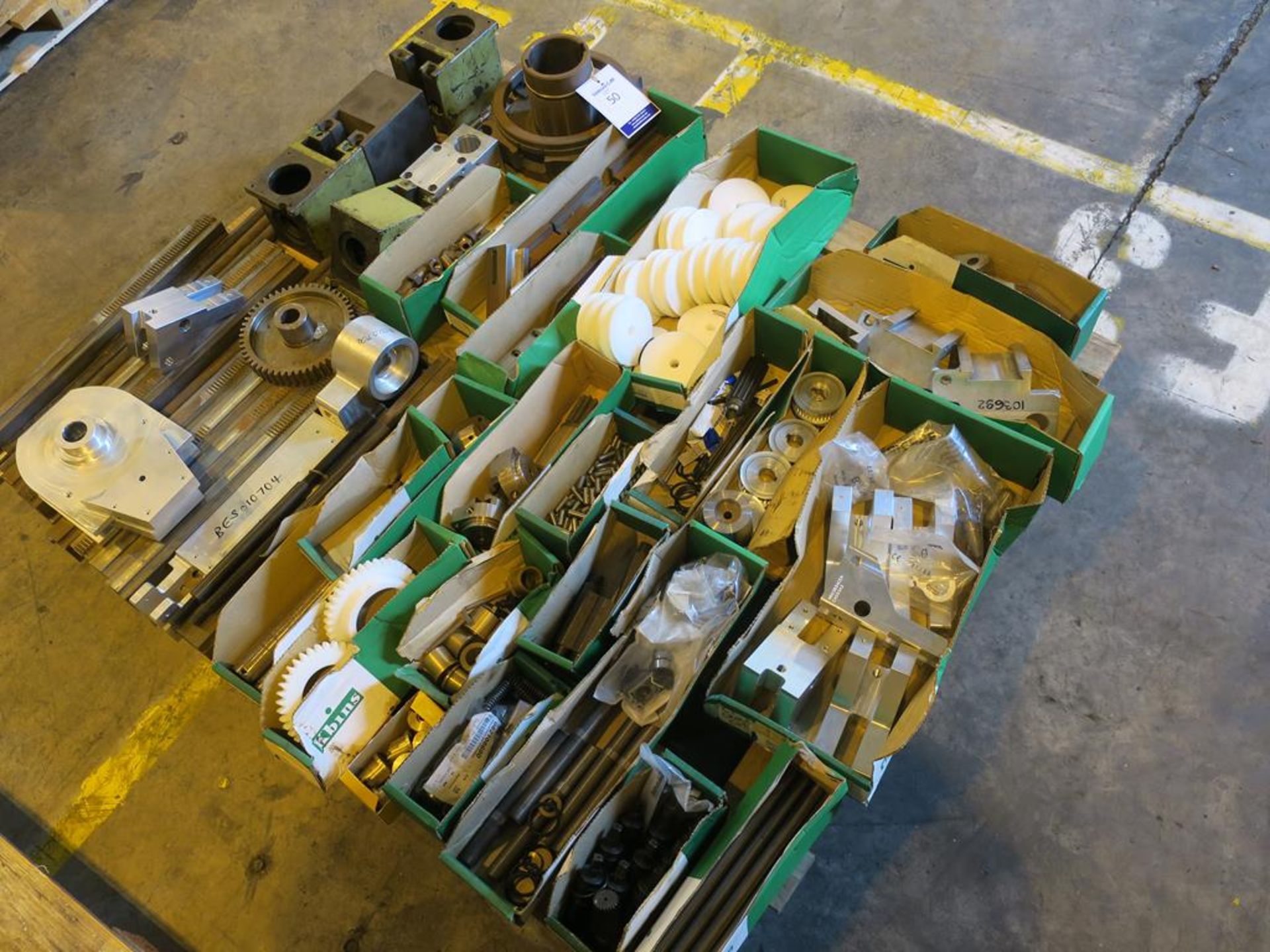 * Various Machine Spares to Pallet including Nylon Cogs, Bracketing etc. Please note there is a £5 - Image 2 of 2