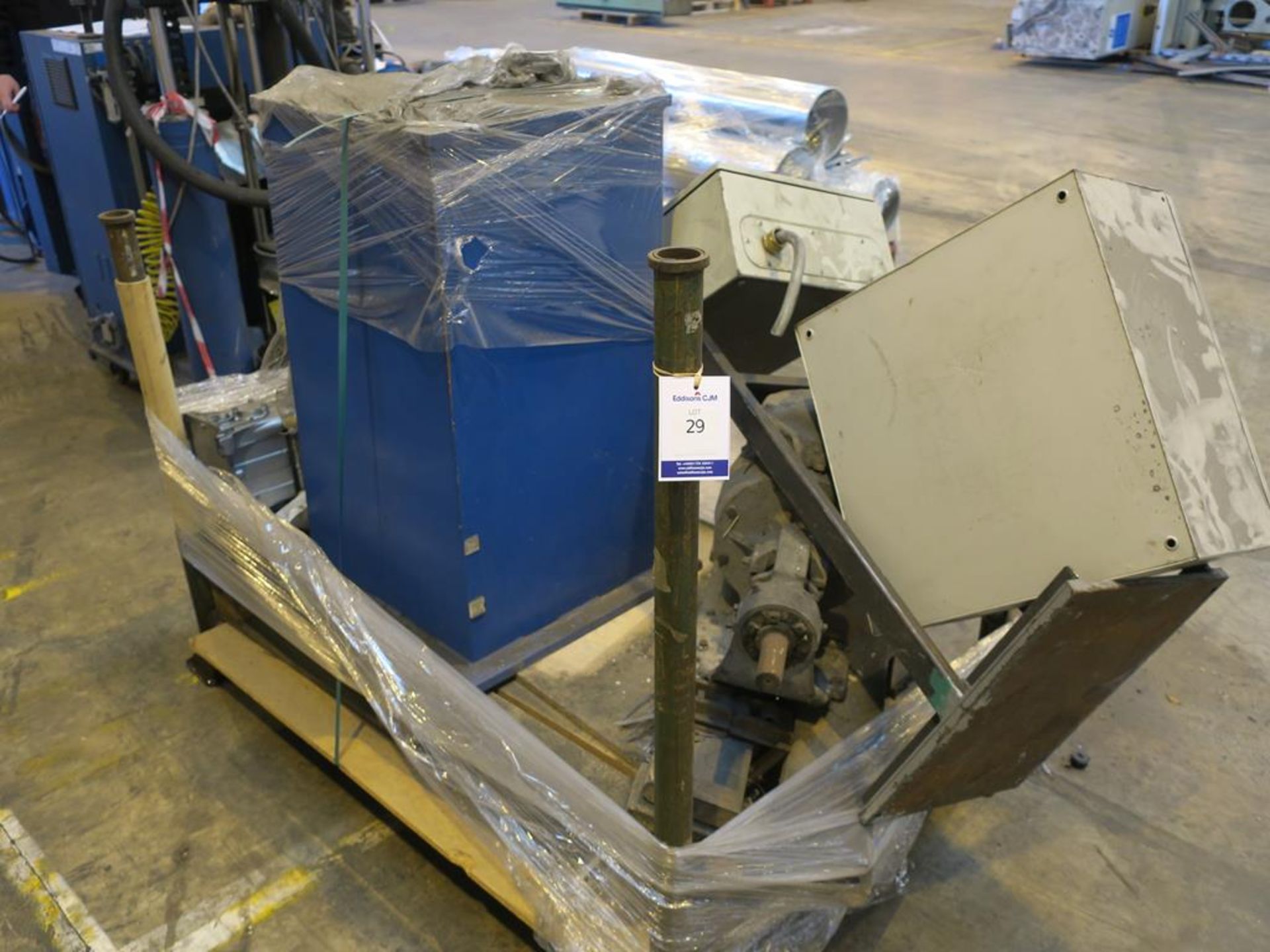 * Pallet Of Assorted Spares Including Robot Pedestal, Control Panels, Pumps Etc. Please Note,