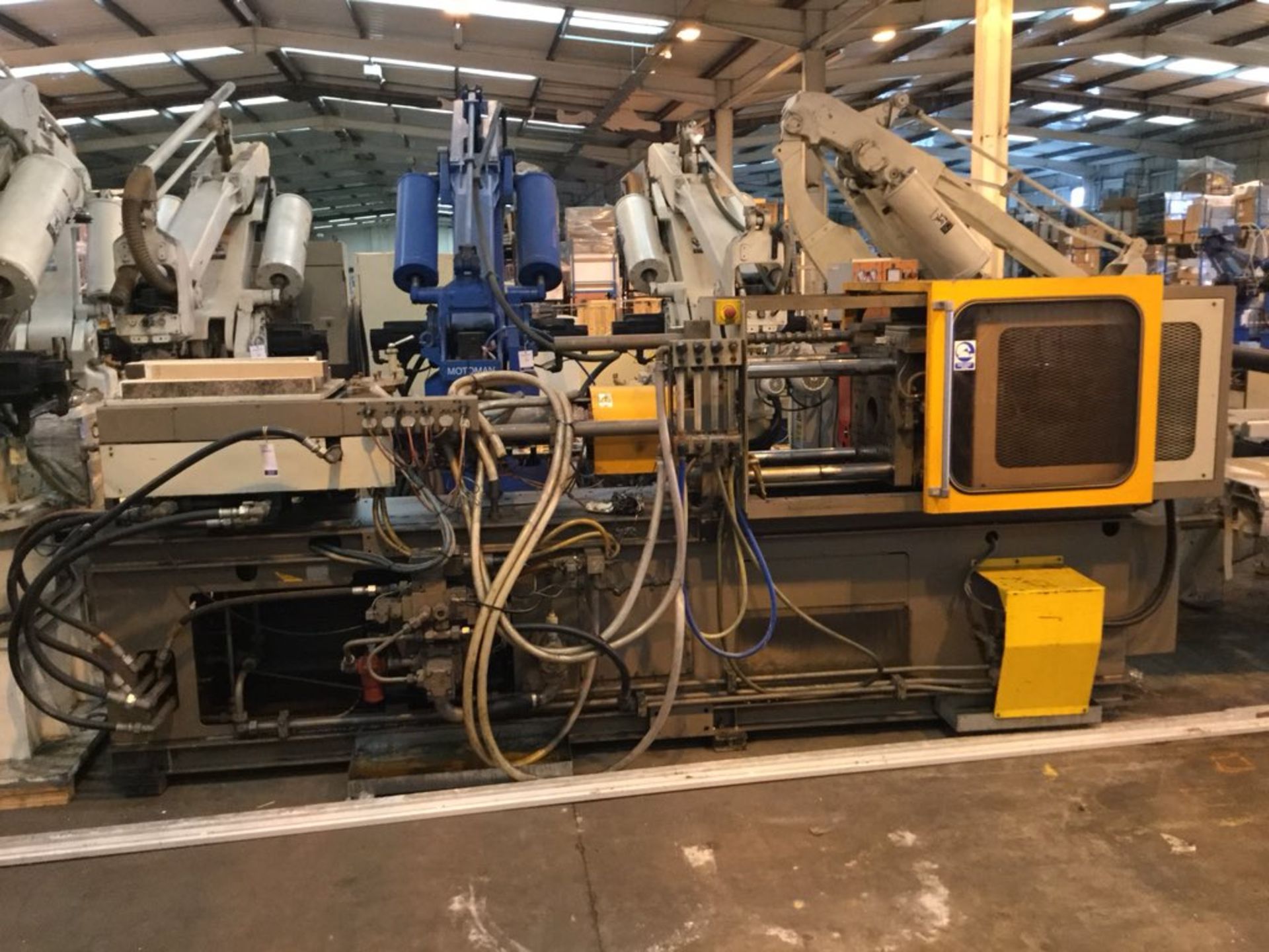 * Krauss Maffei KM 90-34OA Injection Moulding Machine YOM 1984, machine No 90210. Please note