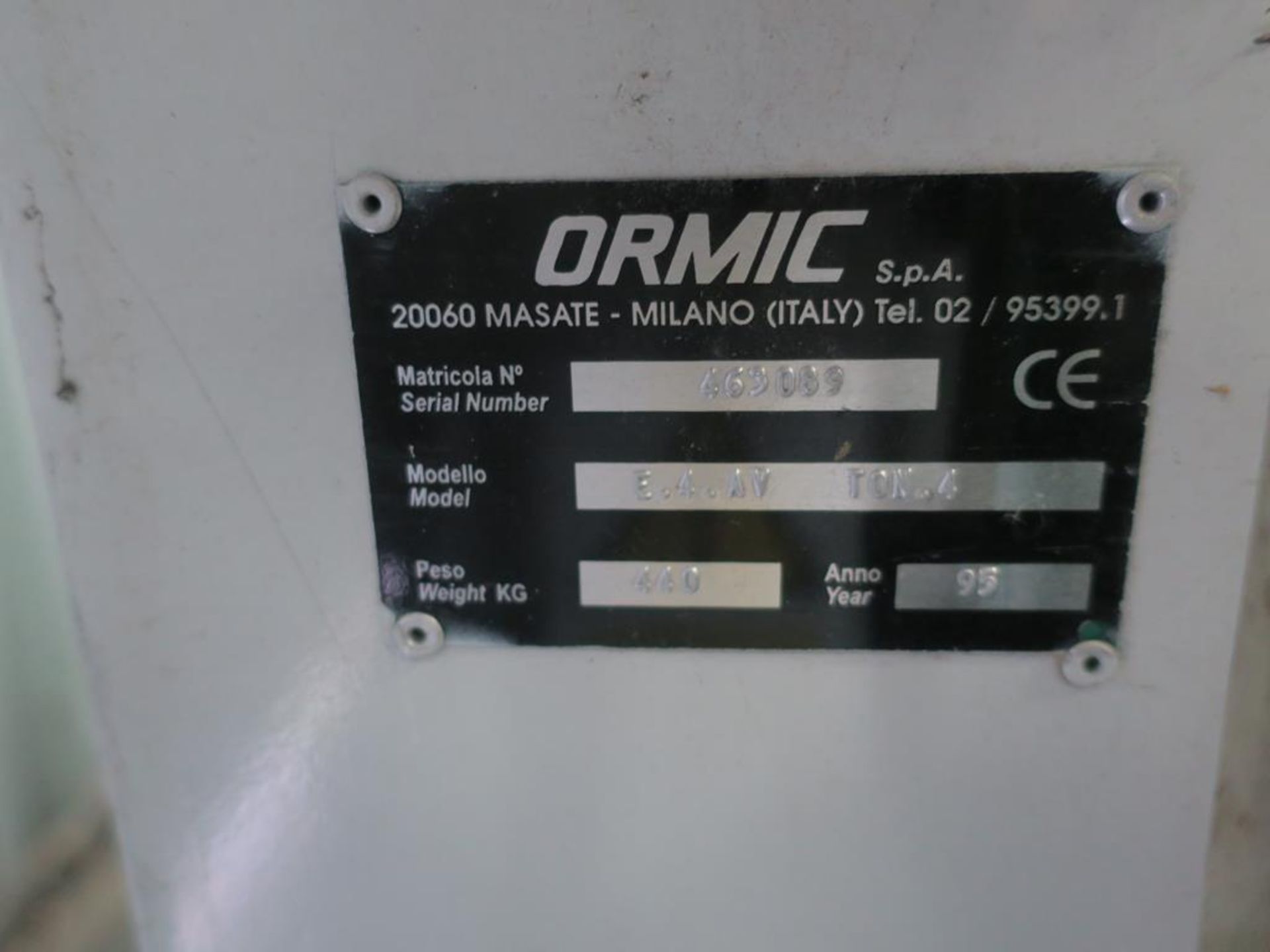 * Ormic Model E.4.AV Ton Vertical Waste Baler; Chamber Dimensions 710mm x 510mm x 1400mm High ( - Bild 3 aus 4