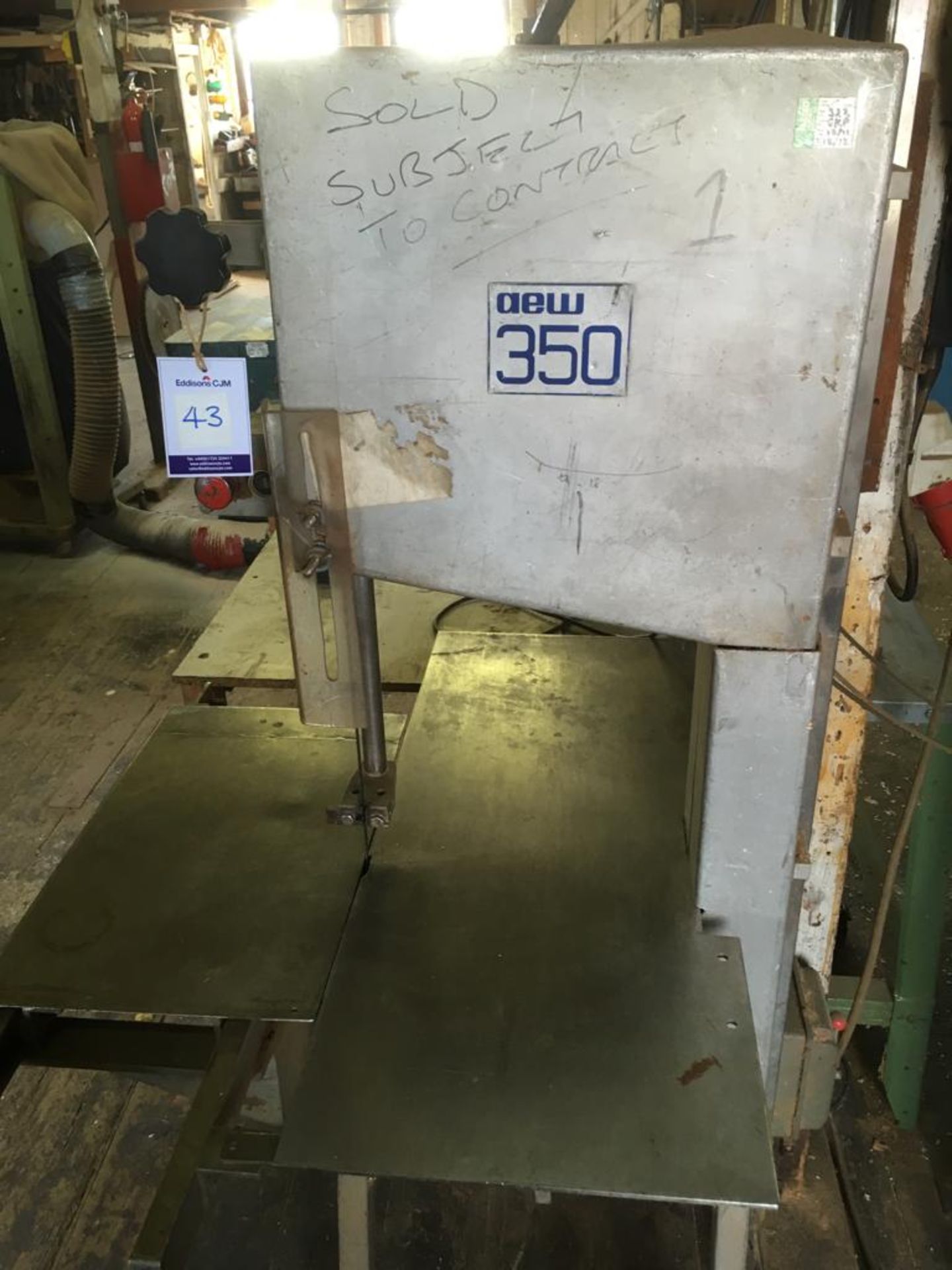 * AEW 350 Stainless Steel Band Saw. This lot is located at R&N Services, Womersley Road, Grimsby - Image 2 of 3