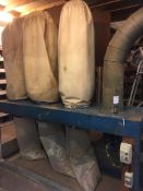* Three Bag Dust Extractor and a quantity of Ducting (242 X 70cm Footprint). This lot is located