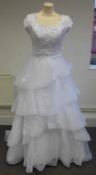 * Bliss Wedding Dress, size 10 with train (RRP £720)