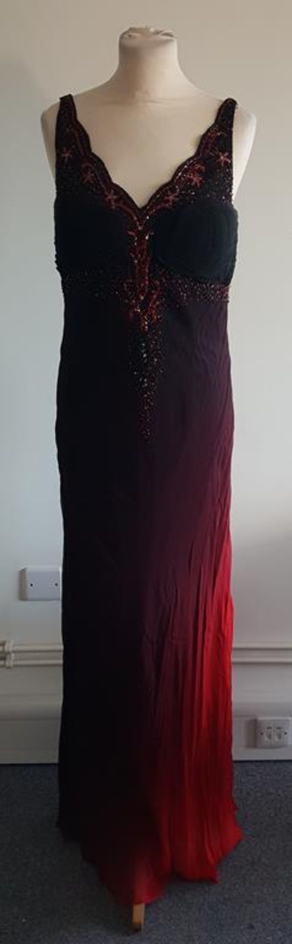 14 Dresses to include Princess 5397, red/black Evening Dress, sizes 1 x 12, 2 x 16, Hongyi 6888,