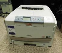 OKI C821 printer, 2 x Brother HL6050DN printers, Brother FAX-2920 fax machine, and Epson 4990 photo