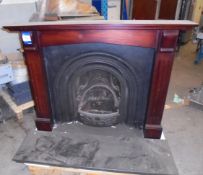 Cast iron Fireplace with wooden surround