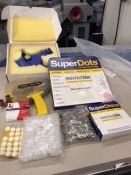 CD Dots x 2000, binding screws - nickel 5000 and plastic 1000, Super Discs x 25000, Super Dots x 20,