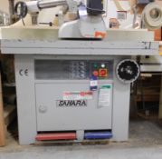 Sahara LS-735TS tilting spindle moulder with sliding table, Serial Number: 110123, (ducting not