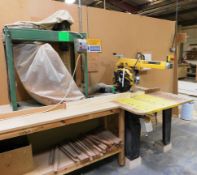 DeWalt DWS728 radial arm saw, with extraction unit