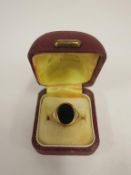 A Gents 9ct Gold Signet Ring (Size R½) (est £25-£50)
