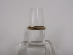 A 9ct Gold Ring (Approx 2.5g) (Size M ½) (est £30-£60)