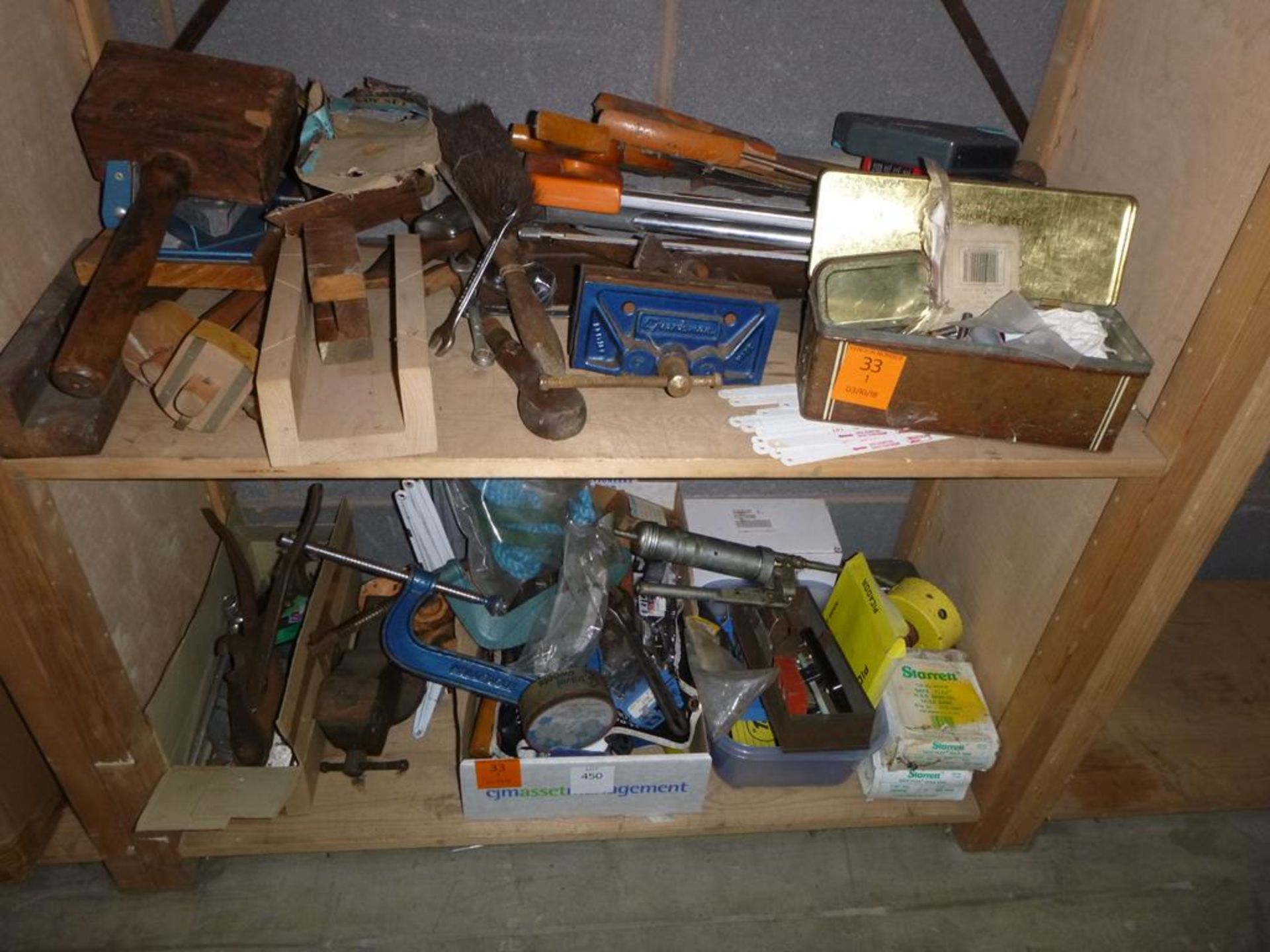 Qty of Hand Tools, Saws, Spanner, Clamps etc (4 shelves) - Image 4 of 4