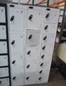 3 x Personnel Lockers (1 x 4 door, 1 x 5 door, 1 x 8 door)