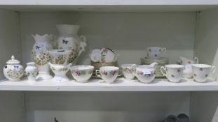 A lot to include six pieces of Aynsley ''Cottage Garden'' Bone China, 15 + Pieces of Colclough ''