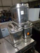 * 3 X Stainless Steel Catering Oil Cans