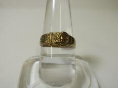 A Gents 9ct Gold Signet Ring (size S) (est £20-£40)