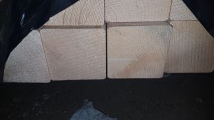 * 100mm x 100mm (88mm x 88mm) planed with 4 rounded corners, 82 pieces at 1790mm. Sellers Ref