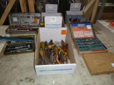 Assorted Hand Tools to include Tap & Die Sets, Files, Socket Sets etc