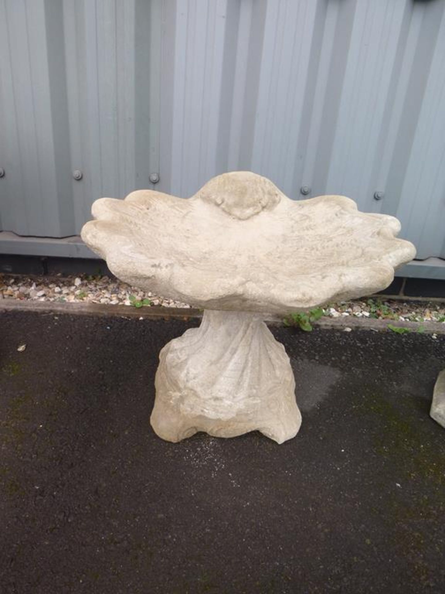 Shell Bird Bath