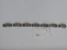 A Hans Jensen Danish 830 Silver Bracelet (est £30-£60)