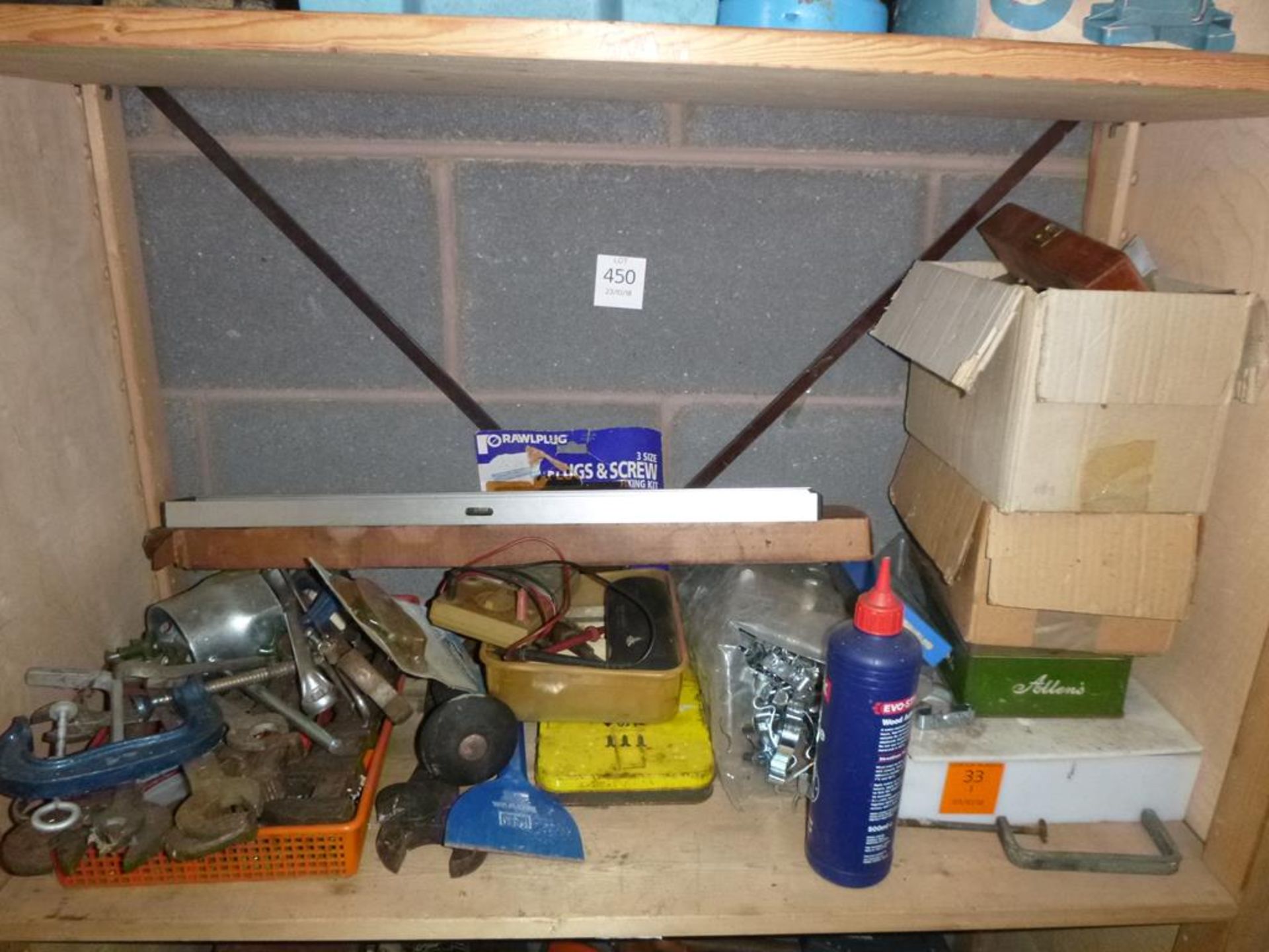 Qty of Hand Tools, Saws, Spanner, Clamps etc (4 shelves) - Image 3 of 4