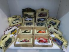 A Shelf to contain a selection of Lledo 'Days Gone' Diecast Vehicles (18) (est £15-£25)