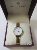 * A Ladies Accurist Gold Plated Watch with expanding bracelet Model 8139 (new, boxed) (RRP £59.99)