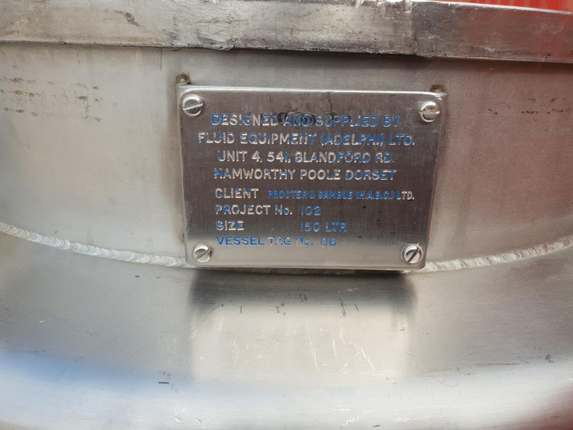 * Stainless Steel 150 Litre Mobile Vessel. - Image 2 of 2