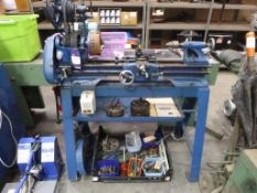 Atlas Stand Mounted Lathe, Overall Bed Length 42'', Swing 5.5'', 240V, 2 X 3 Jaw Chucks, 1 X 4 Jaw