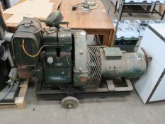 * A portable hand cranked BKB AC Generator powered by twin cylinder diesel Lister engine('no handle)