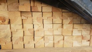 * 38mm x 50mm (32mm x 44mm) rebated framing, 504 pieces at 725mm. Sellers ref X3169. This lot also