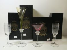 Four Boxed Rosenthal Versace Glasses (4) (est £100-£200)