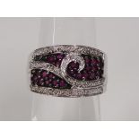 This is a Timed Online Auction on Bidspotter.co.uk, Click here to bid. Diamonds and Rubies set White