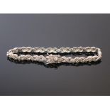 This is a Timed Online Auction on Bidspotter.co.uk, Click here to bid. A Diamond Bracelet Chain (