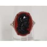This is a Timed Online Auction on Bidspotter.co.uk, Click here to bid. A Vintage Cameo and Silver