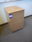 * Oak Effect 3-Drawer Pedestal