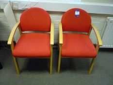 * 2 x Upholstered Meeting/Reception Chairs