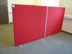 * 2 x Upholstered Privacy Screens, 1500mm x 1500mm