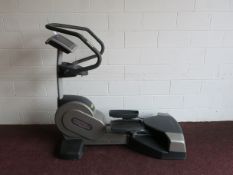 * A TechnoGym Wave EXC 700i SP Stepper Machine with Interactive Screen, Heart Rate Monitors, Cup