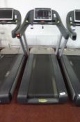 * A TechnoGym Model Dakbey Treadmill Touch Screen complete with iPod Dock s/n DAKBEY13002121 YOM