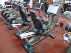 * A TechnoGym Excite New Recumbent Excite 700 complete with Touch Screen and iPod Dock s/n