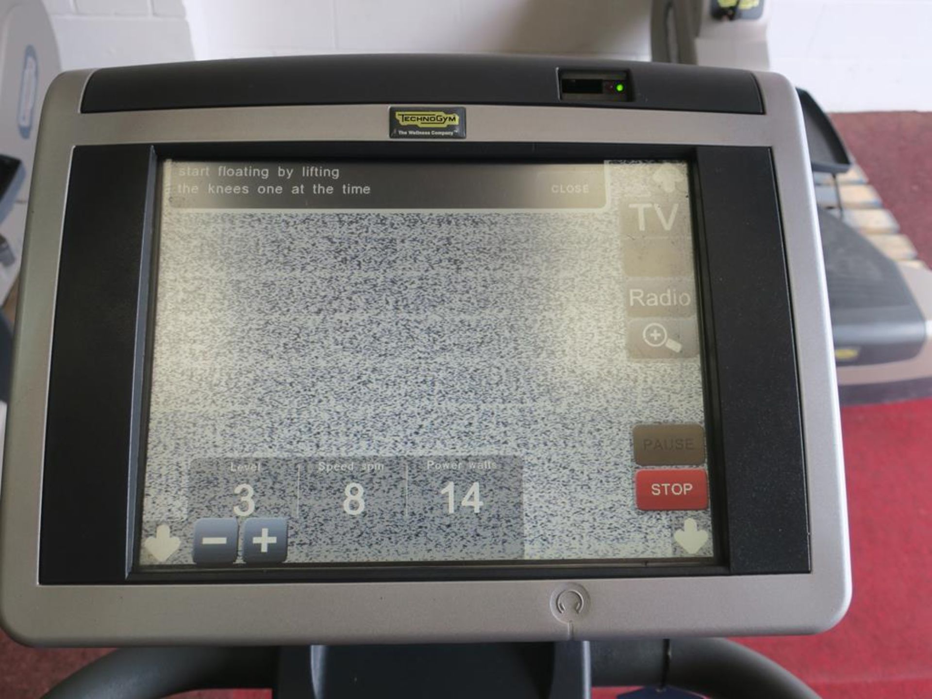 * A Technogym Wave EXC 700i with interactive screen. S/N D4973E07000456. Please note there is a £ - Image 5 of 5