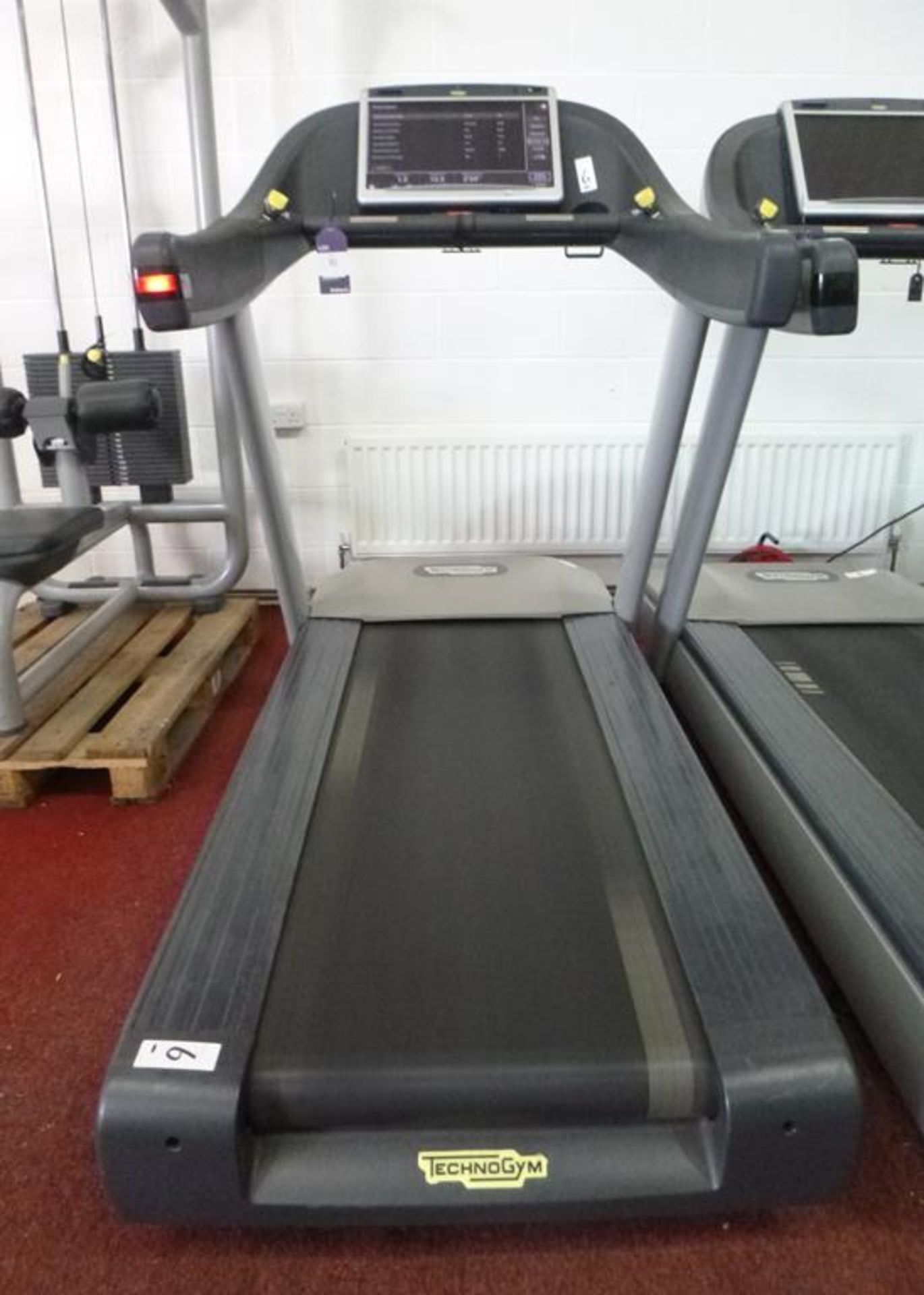 * A TechnoGym Model Dakbey Treadmill Touch Screen complete with iPod Dock s/n DAKBEY13002123 YOM - Image 4 of 4