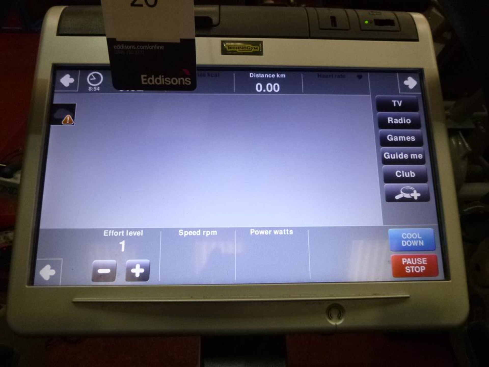 * A TechnoGym New Bike Excite 700 UpRight Bicycle complete with iPod Dock and Touch Screen s/n - Image 3 of 4